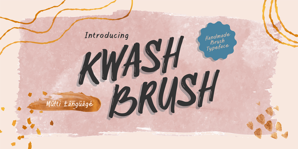 Kwash Brush font
