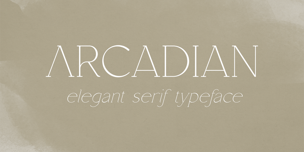 Arcadian font