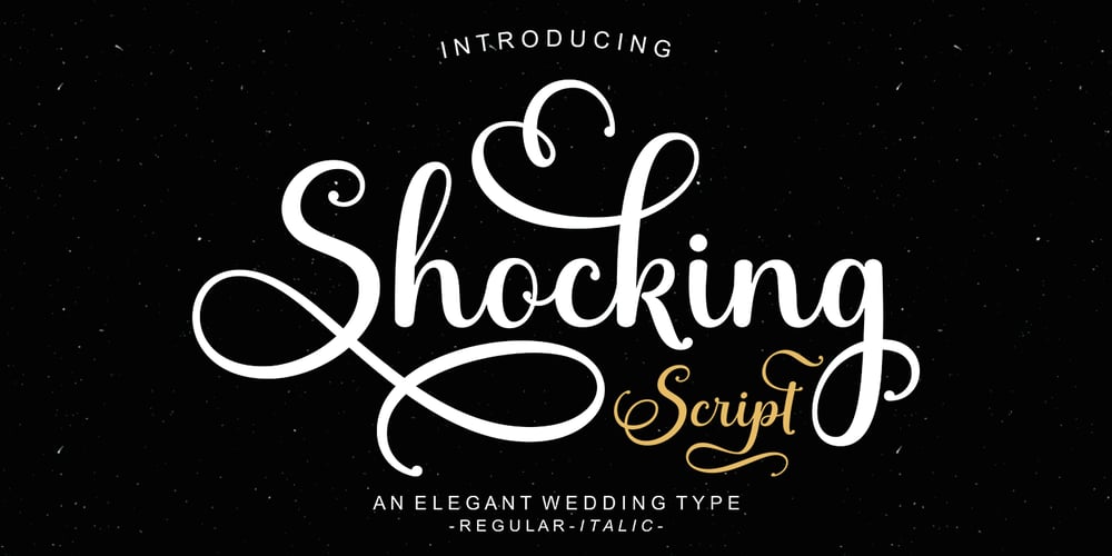 Shocking Script font