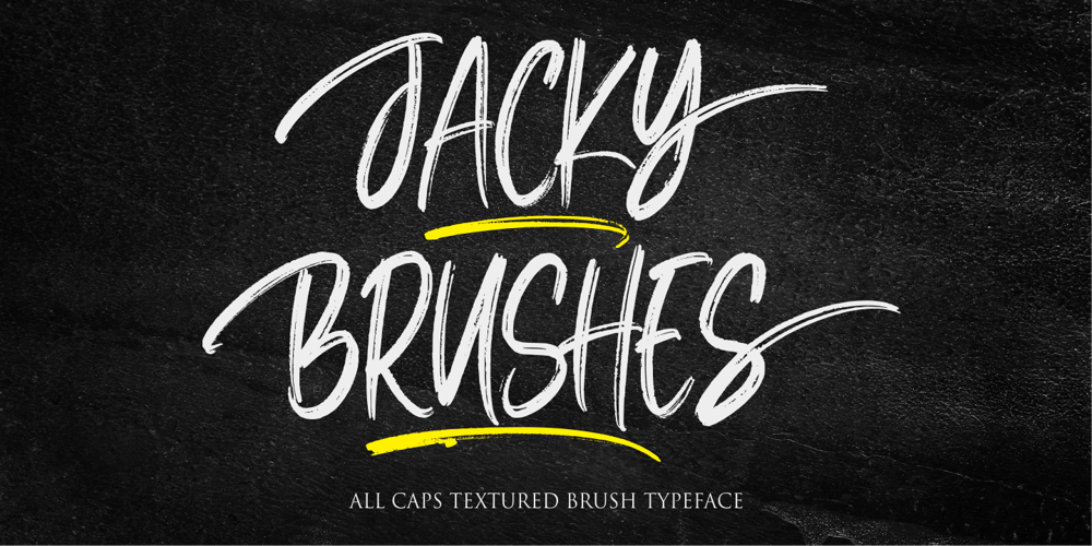 Jacky Brushes font