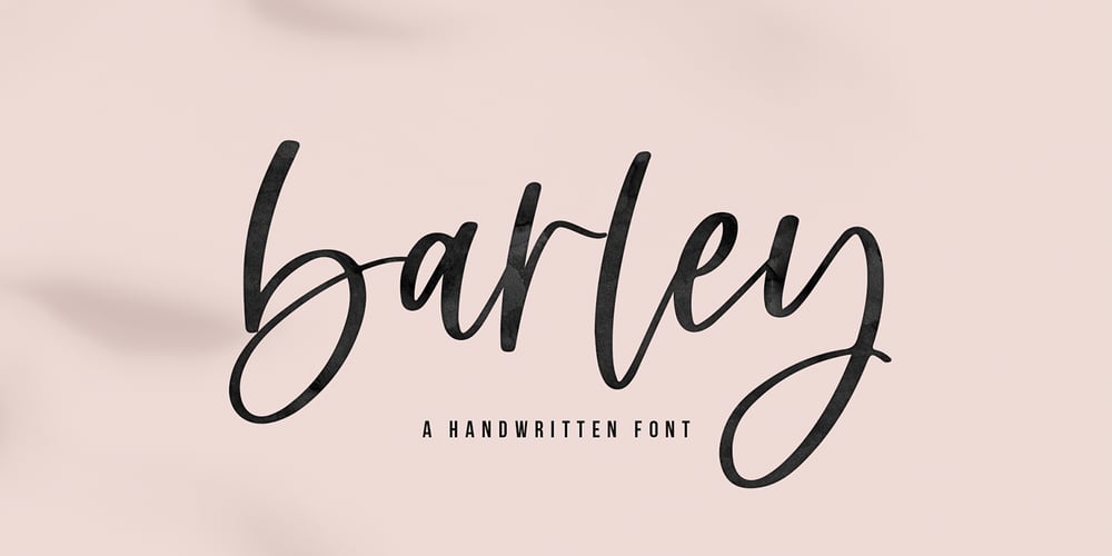 Barley font