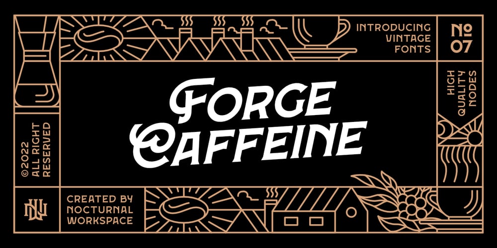 Forge Caffeine font