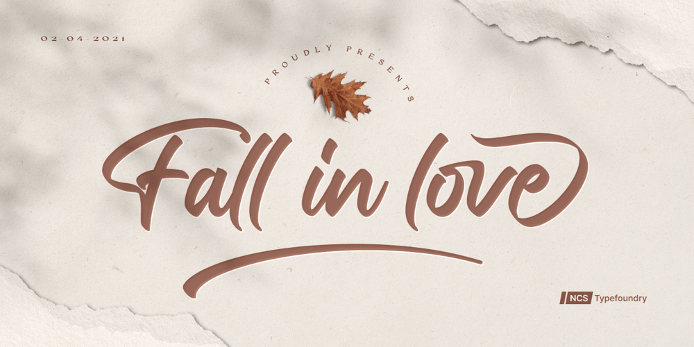 Fall in Love font