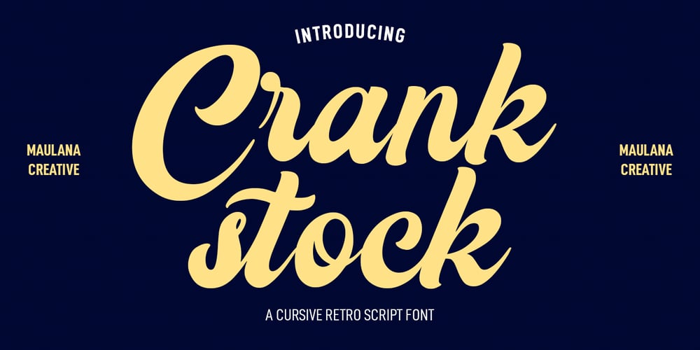 Crankstock font