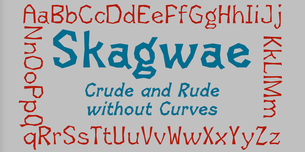 Skagwae font