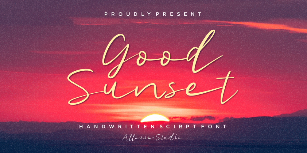 Good Sunset font