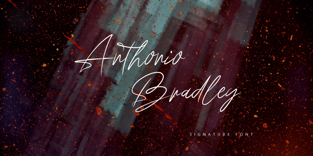 Anthonio Bradley Signature font