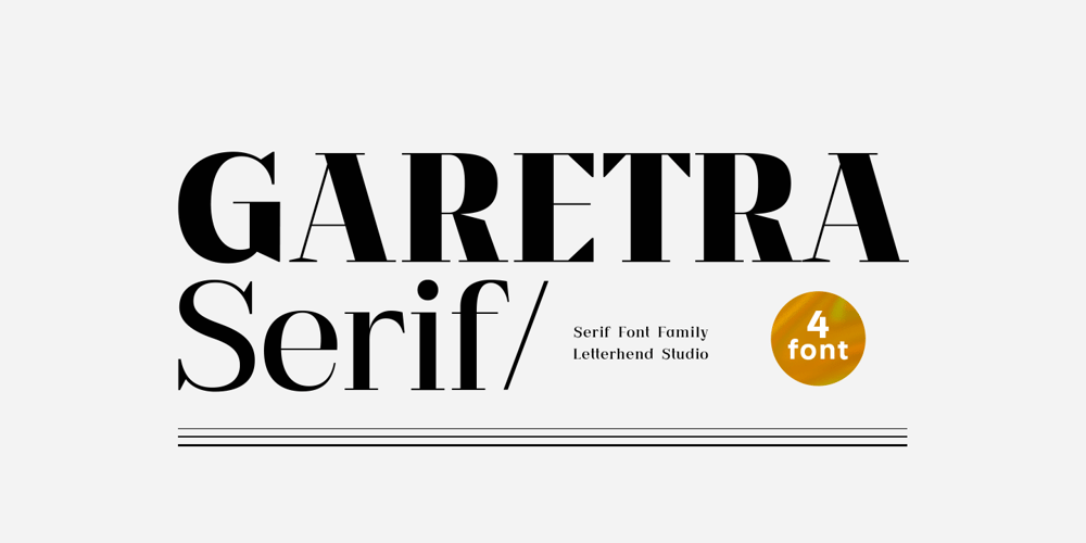 Garetra font