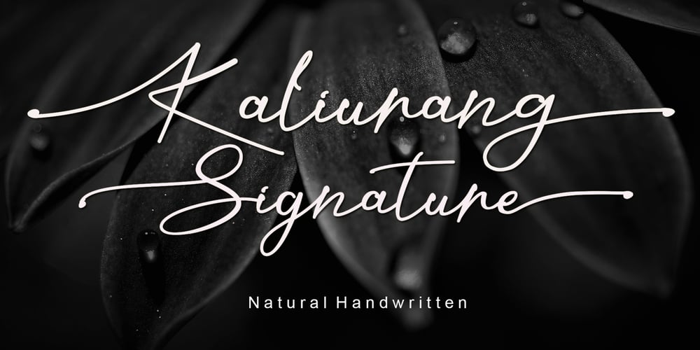 Kaliurang Signature font