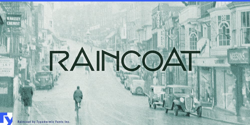 Raincoat font