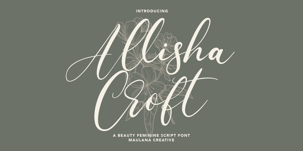 Allisha Croft font