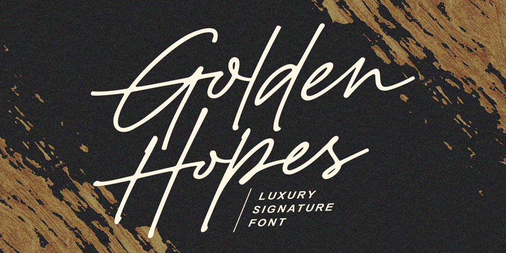 Golden Hopes font