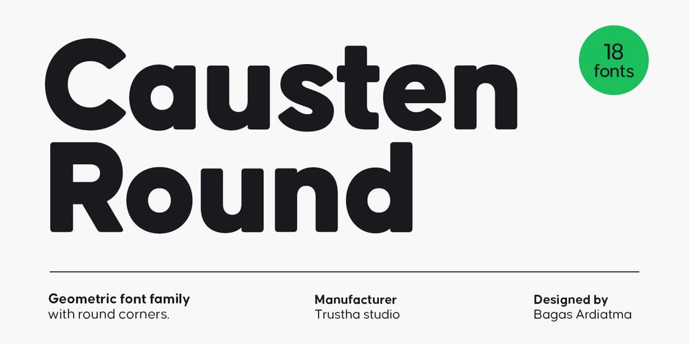 Causten Round font