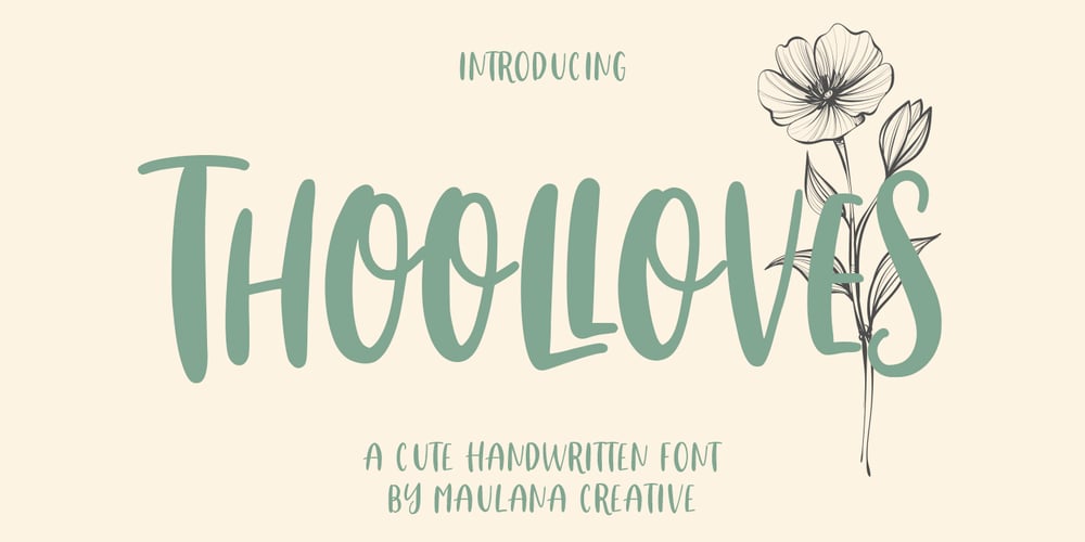 Thoolloves font