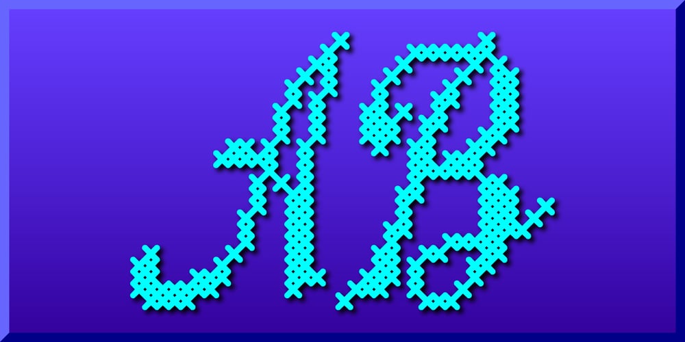 Cross Stitch Splendid font