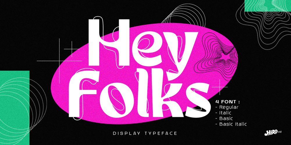 Hey Folks font