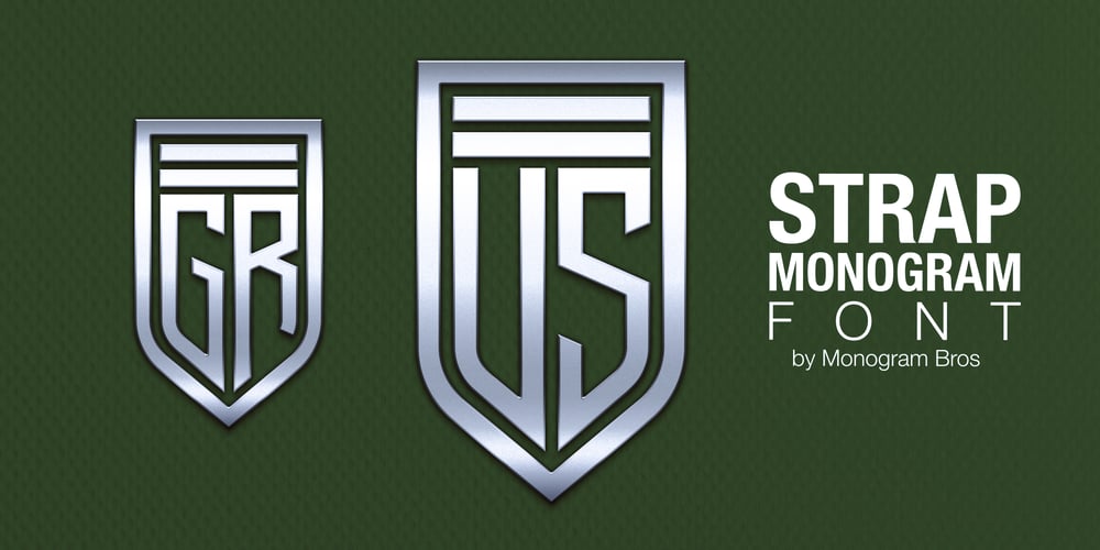 Strap Monogram font