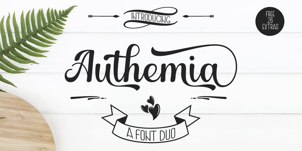 Authemia font