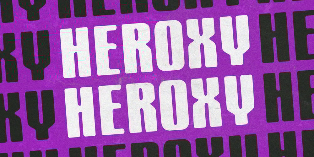 Heroxy font
