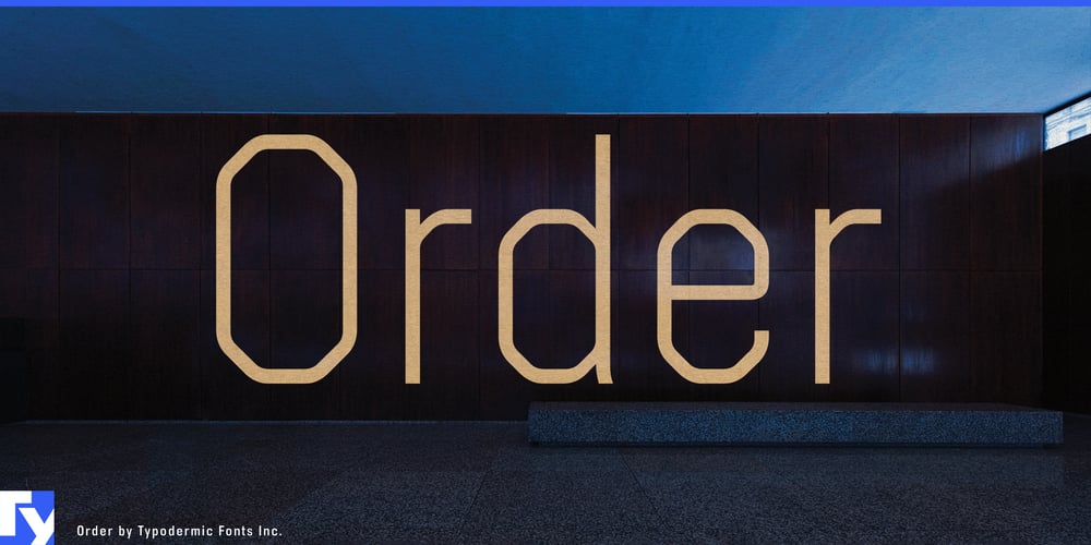 Order font