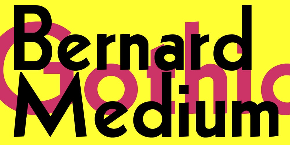 Bernhard Gothic Medium font