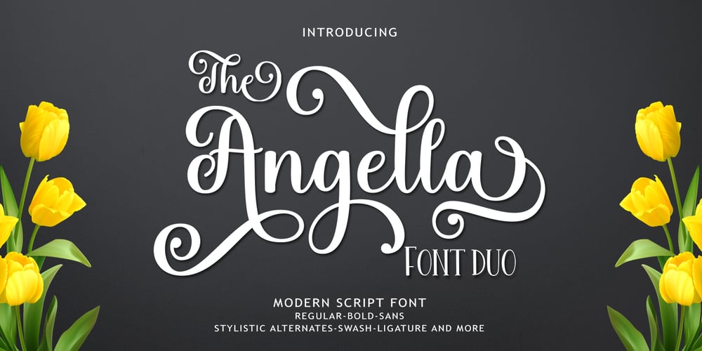 The Angella Script Duo font