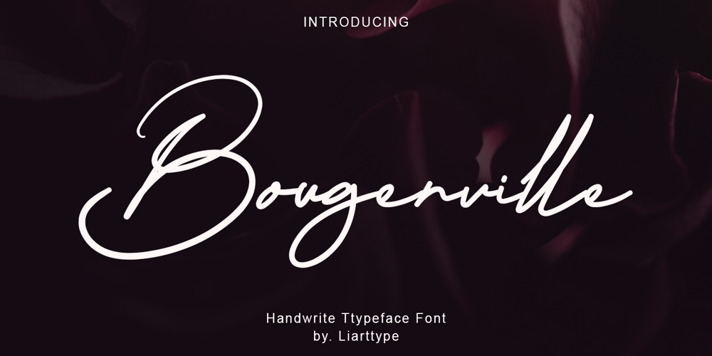 Bougenville font