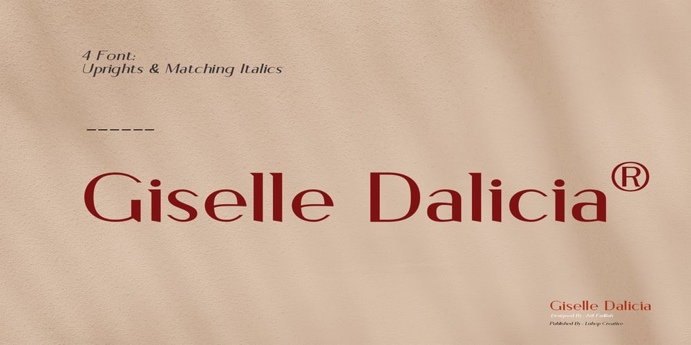 Giselle Dolicia font