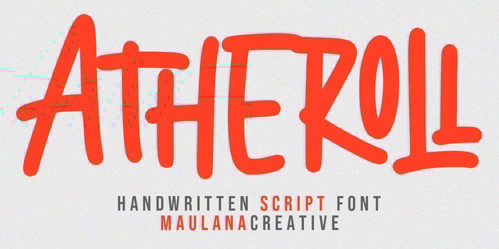 Atheroll font