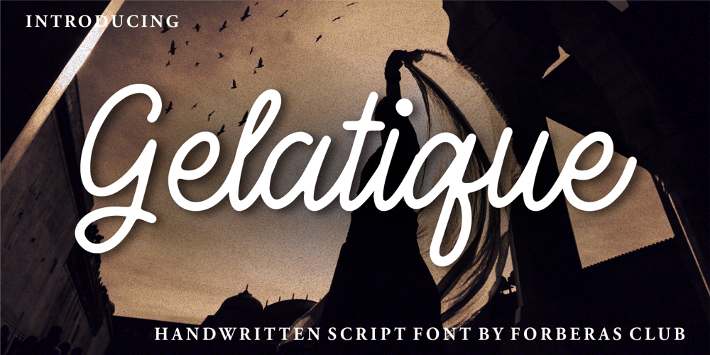 Gelatique font