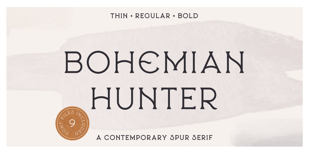 Bohemian Hunter font