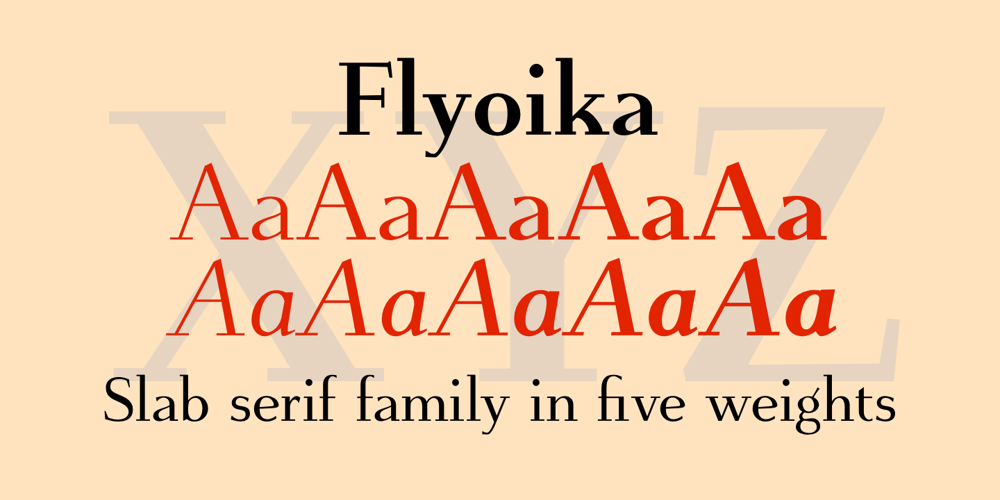Flyoika font