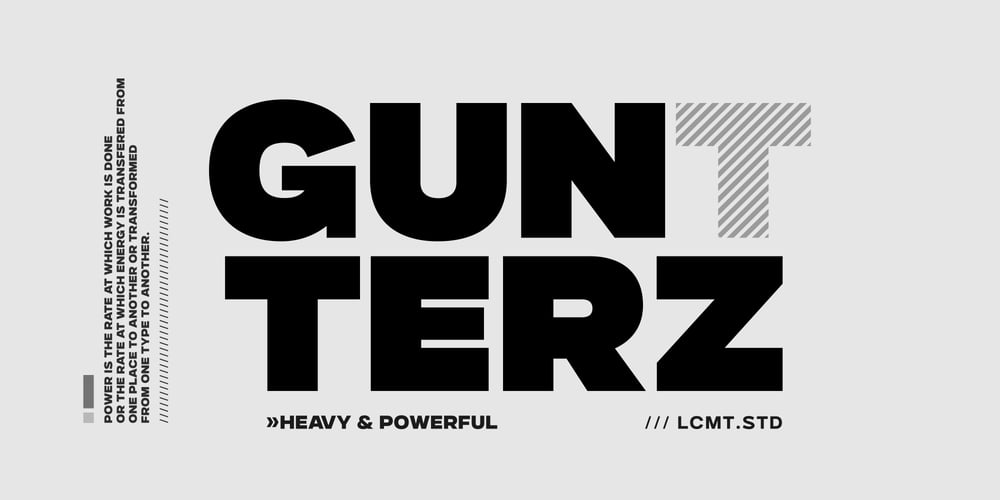 Gunterz font