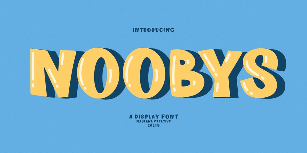 Noobys Display font