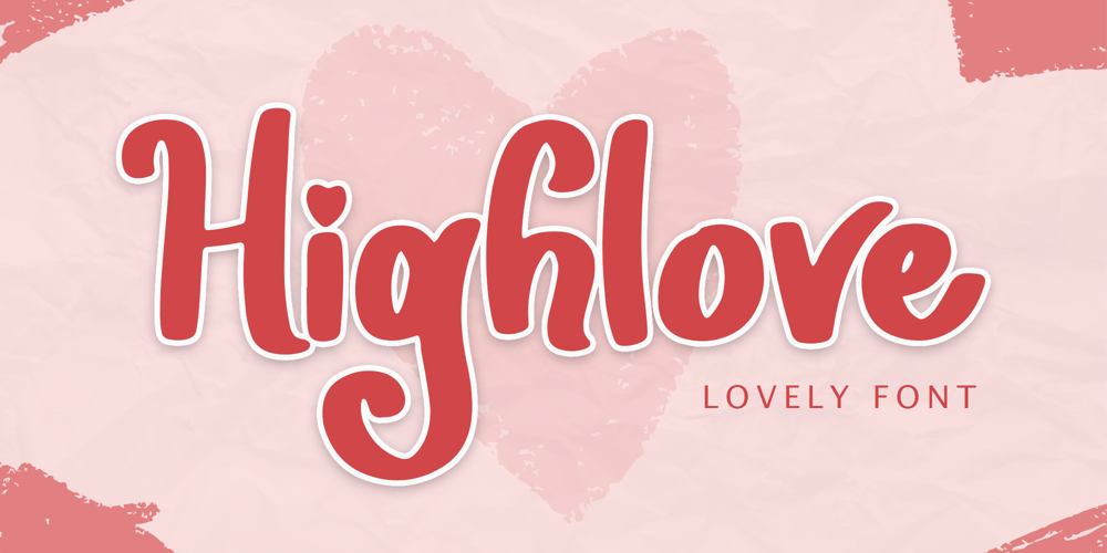 Highlove font