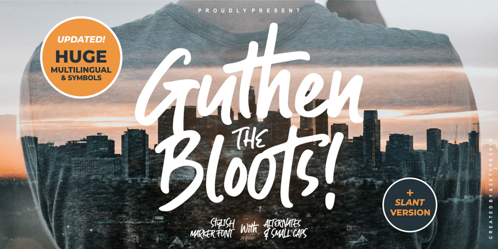 Guthen Bloots font