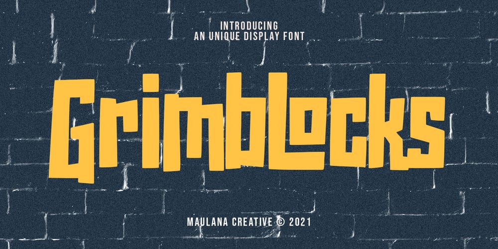 Grimblocks font