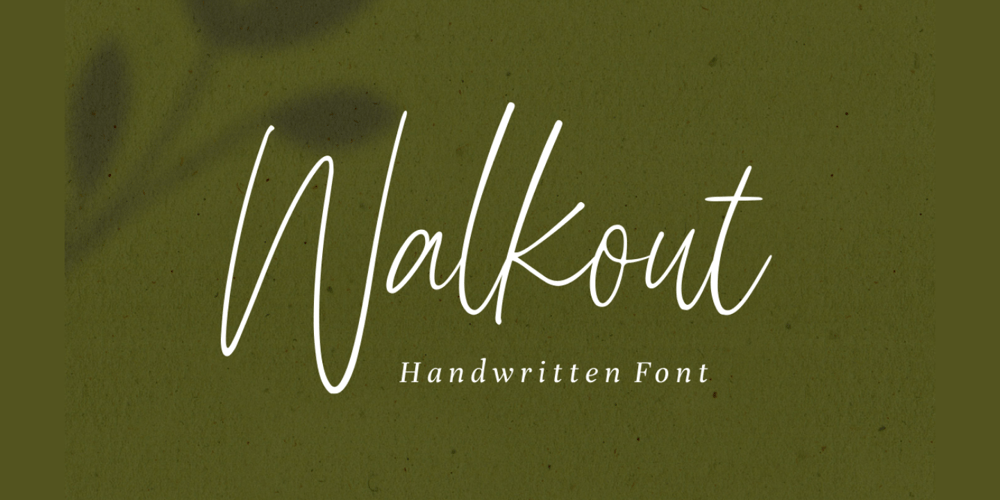 Walkout font