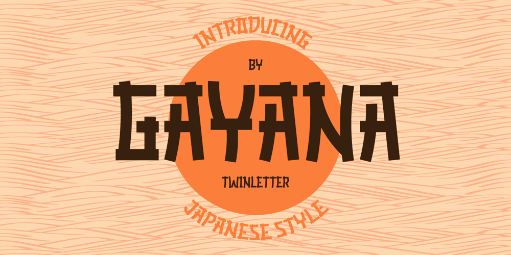 Gayana Faux font