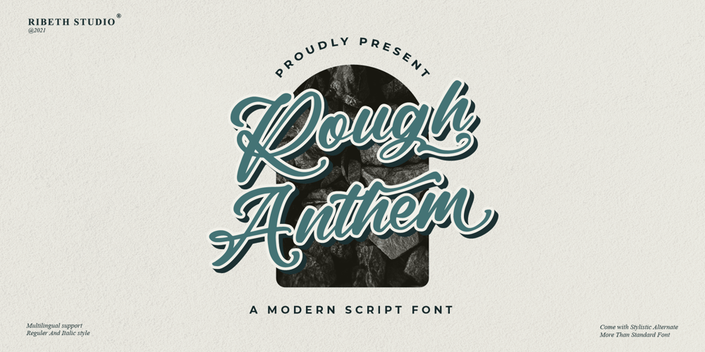 Rough Anthem font
