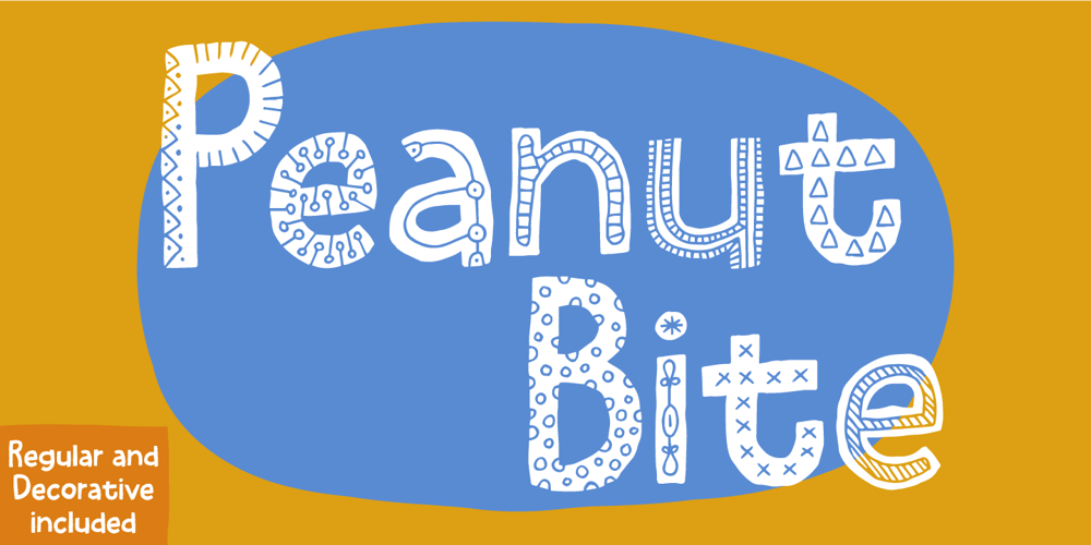 Peanut Bite font