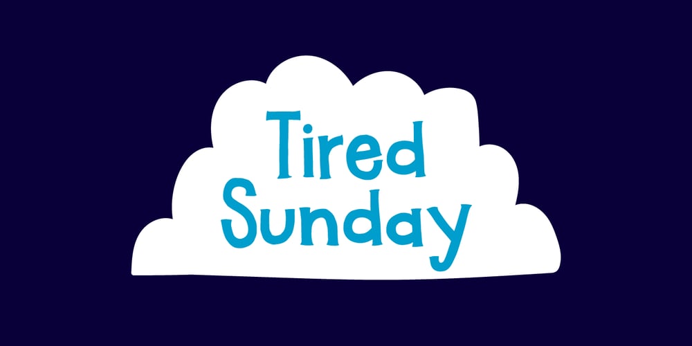 Tired Sunday font