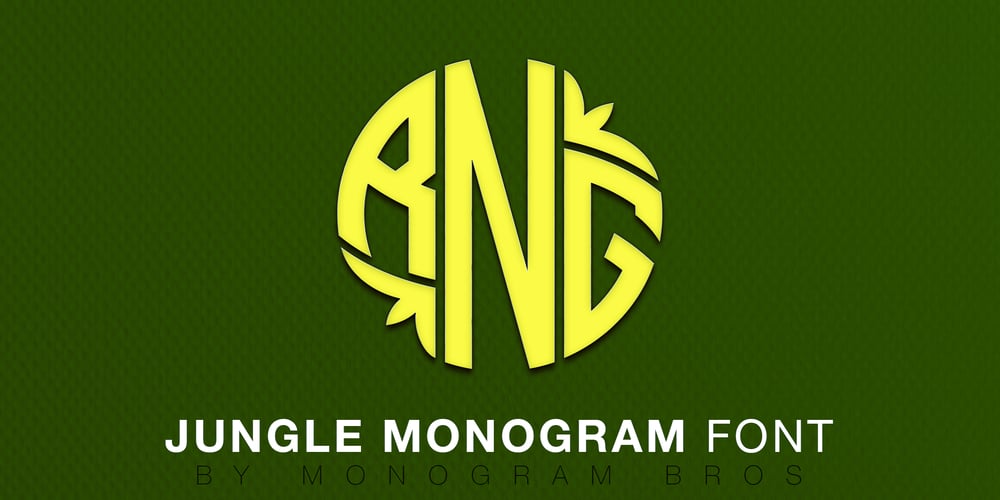 Jungle Monogam font