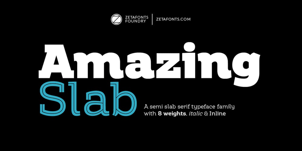 Amazing Slab font