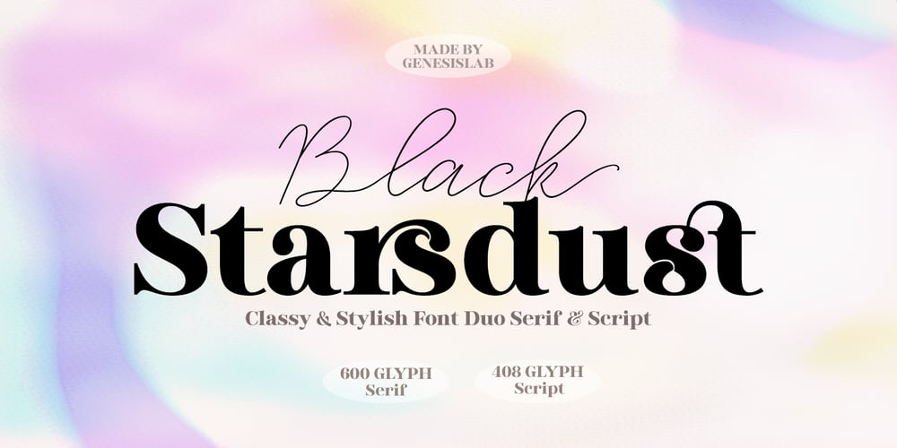 Black Starsdust font