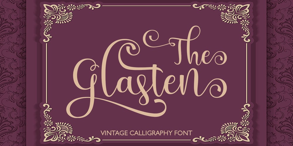 The Glasten font