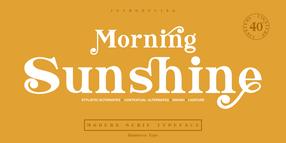 Morning Sunshine font