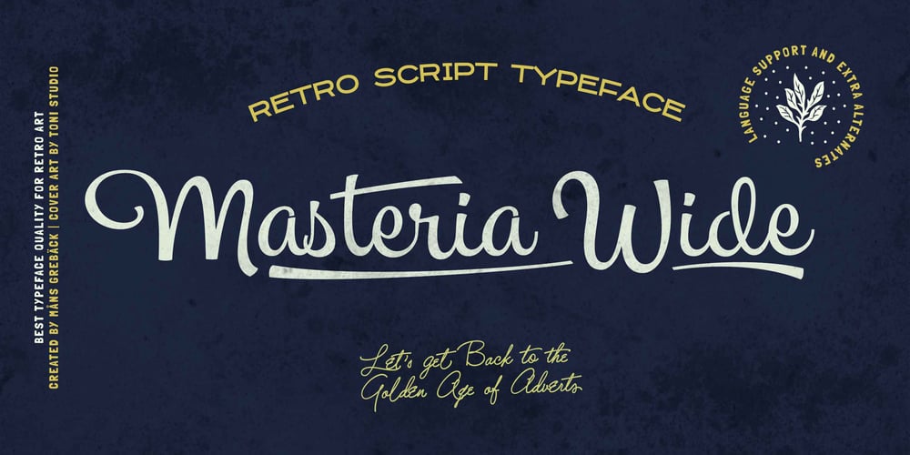 Masteria Wide font