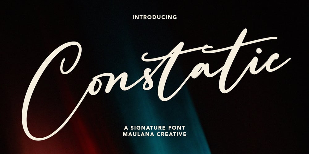 Constatic font