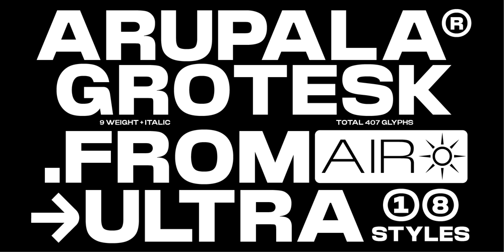 Arupala Grotesk font